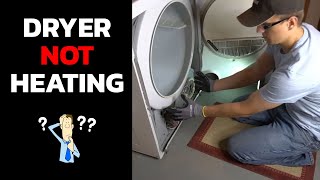 Dryer Not Heating and The Most Common Fix [upl. by Nivert]