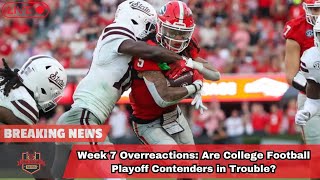 Week 7 Overreactions Are College Football Playoff Contenders in Trouble USA TODAY NEWS [upl. by Laehcym]