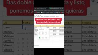 Poner fecha con calendario en Excel 👌😎 [upl. by Nnylirak]