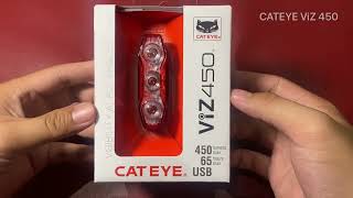 Cateye ViZ 450 TL LD820 best rear light ever [upl. by Enidaj]