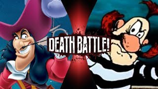 Fan Made DEATH BATTLE Trailer Captain Hook vs Barmaley Peter Pan vs Dr Powderpill [upl. by Nahgam764]