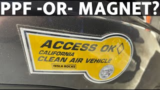 Apply CARPOOL Stickers with PPF or Magnet Sheets on your Tesla Model Y or 3 [upl. by Ecienahs]