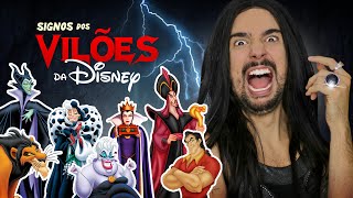 O VILÃO DA DISNEY DE CADA SIGNO  Signos na TV [upl. by Yesnik]