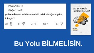 Farklı Yaklaşımlı POLİNOMDENKLEM Sorusu [upl. by Caneghem]