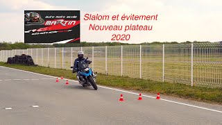 Nouveau Plateau Moto 20212024 Explications slalom évitement [upl. by Burk]