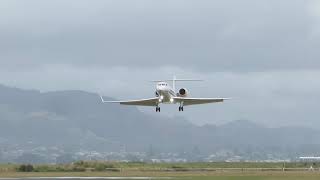 Gulfstream G600 MAMBA landing Nelson Airport [upl. by Vick226]