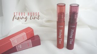 2023 New Etude House Fixing Tint 14 amp 13 Swatches amp Review  Lululand [upl. by Dutchman]