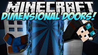 Minecraft  DIMENSIONAL DOORS Create your own Dimensions  Mod Showcase 152 [upl. by Metsky]