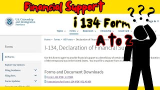 How To Fill I134 Affidavit Support Form  ඇමරිකාවේ ස්ථිර පදිංචියට අවශ්‍යය Affidavit Form එක පුරවමු [upl. by Lumbard]