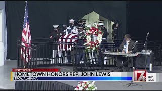 Hometown honors life legacy of Rep John Lewis [upl. by Annahtur]