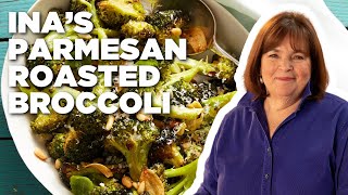 Ina Gartens Parmesan Roasted Broccoli  Barefoot Contessa  Food Network [upl. by Amandie]