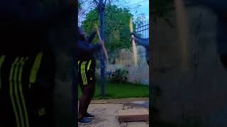 Teaching my bulky baby arms stretches africa dance motivation [upl. by Aenad]