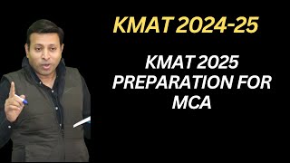 KMAT 2025 Preparation for MCA [upl. by Aliuqahs]