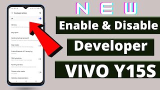 Vivo Y15s enable and disable Developer option  New developer settings on vivo y15s [upl. by Afnin]