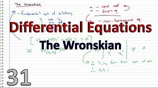 Differential Equations  31  The Wronskian [upl. by Adnaerb]