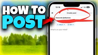 How To Post On Facebook 2024 ✅ EASY [upl. by Enoitna978]