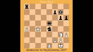 Alexander Alekhine vs Jose Raul Capablanca 1927 chess chessgame [upl. by Lathrop]