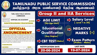 TNPSC GROUP 2 and 2A Official Notification Full Details  Sirpigal IAS Academy  TNPSC  CCSE2 [upl. by Kimbra593]