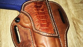 How to Burnish Edges on a Leather Holster [upl. by Aja]