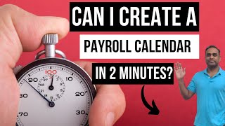 How to create Payroll Calendars in Excel within 2 minutes [upl. by Anitsirk]