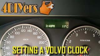 How to Set the Clock on a Volvo C30 S40 V50 C70 [upl. by Ateiluj]