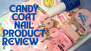 Nail Product Review  Candy Coat  Plus Nail Art [upl. by Llertnod]