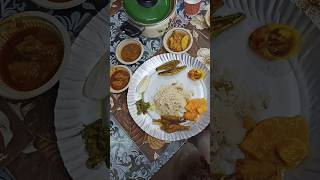 Non veg platter non veg thali mutton curry chicken curry fish curry pulao egg fry shorts trending [upl. by Aztilem231]