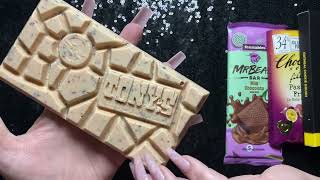 Chocolate ASMR 🍫 Scratching Tapping amp Cutting [upl. by Linkoski201]