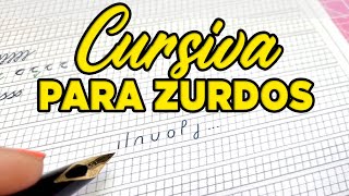 ✍️ 10 EJERCICIOS de CALIGRAFÍA CURSIVA para ZURDOS [upl. by Ttesil]