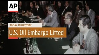 US Oil Embargo Lifted  1974  Today In History  18 Mar 18 [upl. by Lotz]