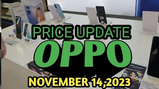 OPPO PRICE LIST UPDATE OPPO A18A38A58A78A98 5GRENO10 5GRENO10 PRO 5GOPPO PAD AIR [upl. by Roskes]