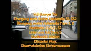 Tram Karlsruhe Linie 2 SiemensalleeZKMWolfartsweier Gesamtstrecke [upl. by Desai]