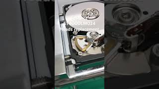 Seagate ST4000LM024 heads replacement ハードディスクのヘッド交換作業 [upl. by Yerhcaz420]