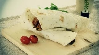 How to Make a Chicken Wrap with Lavash Bread  Lunch on the Go [upl. by Yerg]