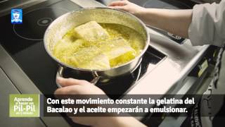 Como preparar un Bacalao al Pil Pil en 1 minuto [upl. by Yltneb]