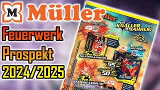 MÜLLER DROGERIE  FEUERWERK PROSPEKT 20242025 [upl. by Ayres393]