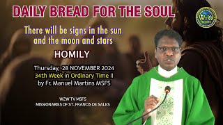 HOMILY  28 NOVEMBER 2024  34TH WEEK IN ORDINARY TIME II by Fr Manuel MSFS homilies sermons [upl. by Rance]