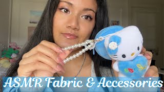 ASMR Whispers Fabric Scratching Beads Jewelry [upl. by Eshelman]