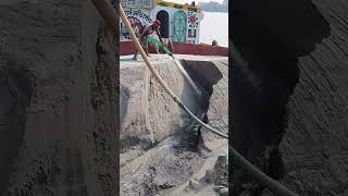 Sand unload by powerful drager machine in big ship part813 [upl. by Acenes]