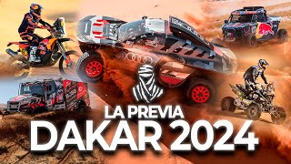 El RALLY DAKAR 2024  La PREVIA  PARTICIPANTES y RECORRIDO [upl. by Nohshan851]