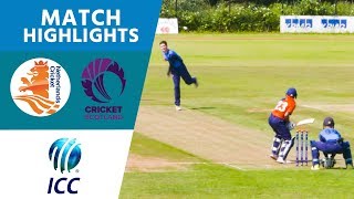 Netherlands vs Scotland  Match Highlights  ICC U19 Cricket World Cup Europe Qualifier  ICC [upl. by Wind]