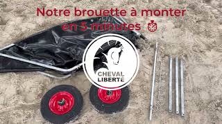 Brouette démontable Cheval Liberté [upl. by Dolf]