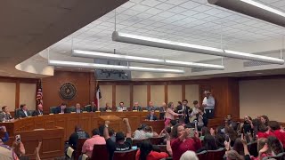 Cheers erupt as Raise the Age bill passes Texas House committee [upl. by Ramma]