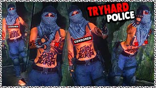 NO TOP GLITCH🔞 POLICENOOSE TRYHARD FEMALE OUTFIT👮🏽‍♀️amp BELT MERGE  TRANSFER GLITCH GTA 5 ONLINE [upl. by Solhcin]