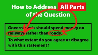 how to fully address all parts of the questionielts task 2 to what extent do you agree or disagree [upl. by Zollie]