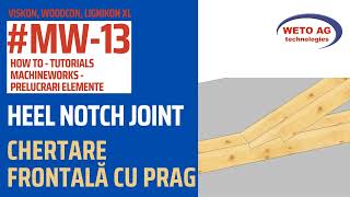 MW13 Machineworks  Heel notch Joint  Prelucrarea elem de lemn  Chertare frontală cu prag [upl. by Ecirehs]