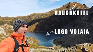 Trekking autunnale al LAGO VOLAIA e MONTE RAUCHKOFEL  FVG e un pezzetto di AUSTRIA [upl. by Modestine646]