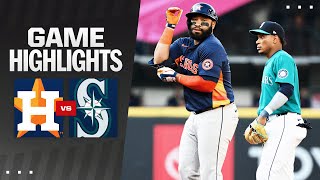 Astros vs Mariners Game Highlights 72024  MLB Highlights [upl. by Eilahs]