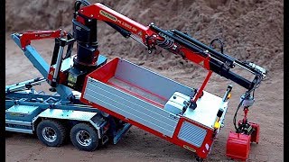 RC TRUCK MAN TGS WITH PALFINGER CRANE  ScaleART [upl. by Sicard]