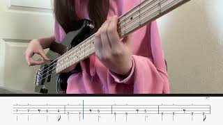 LUNCH  Billie Eilish Bass Cover wTABS [upl. by Nonnahc]